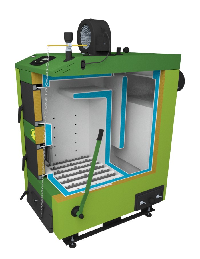 Твердотопливный котел SAS MI 100